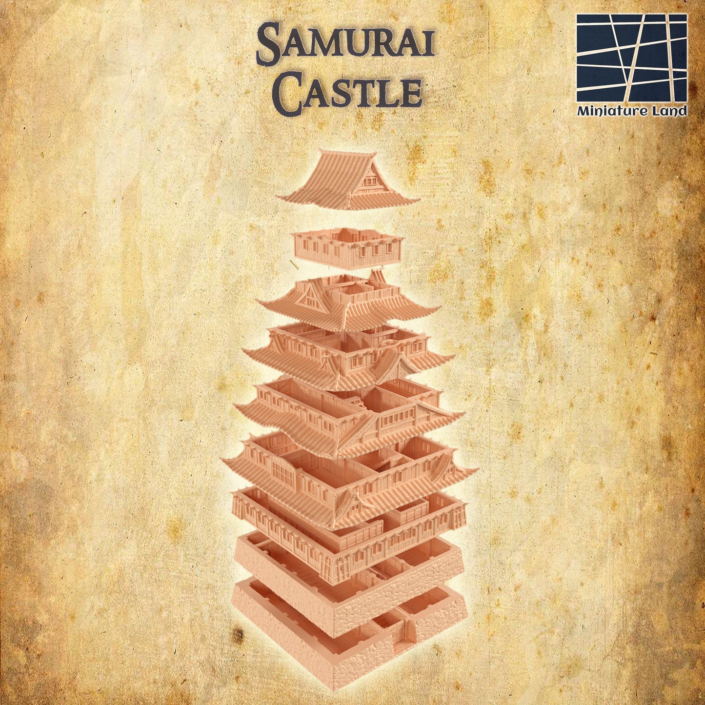 Samurai Castle 5 render