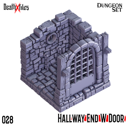 Hallway End with Door