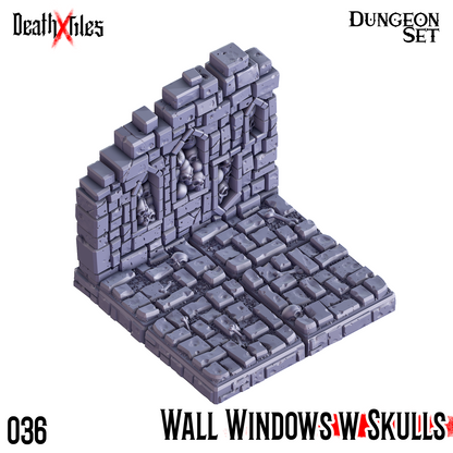 Wall Windows with Skulls