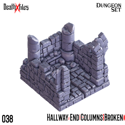 Hallway End Columns Broken