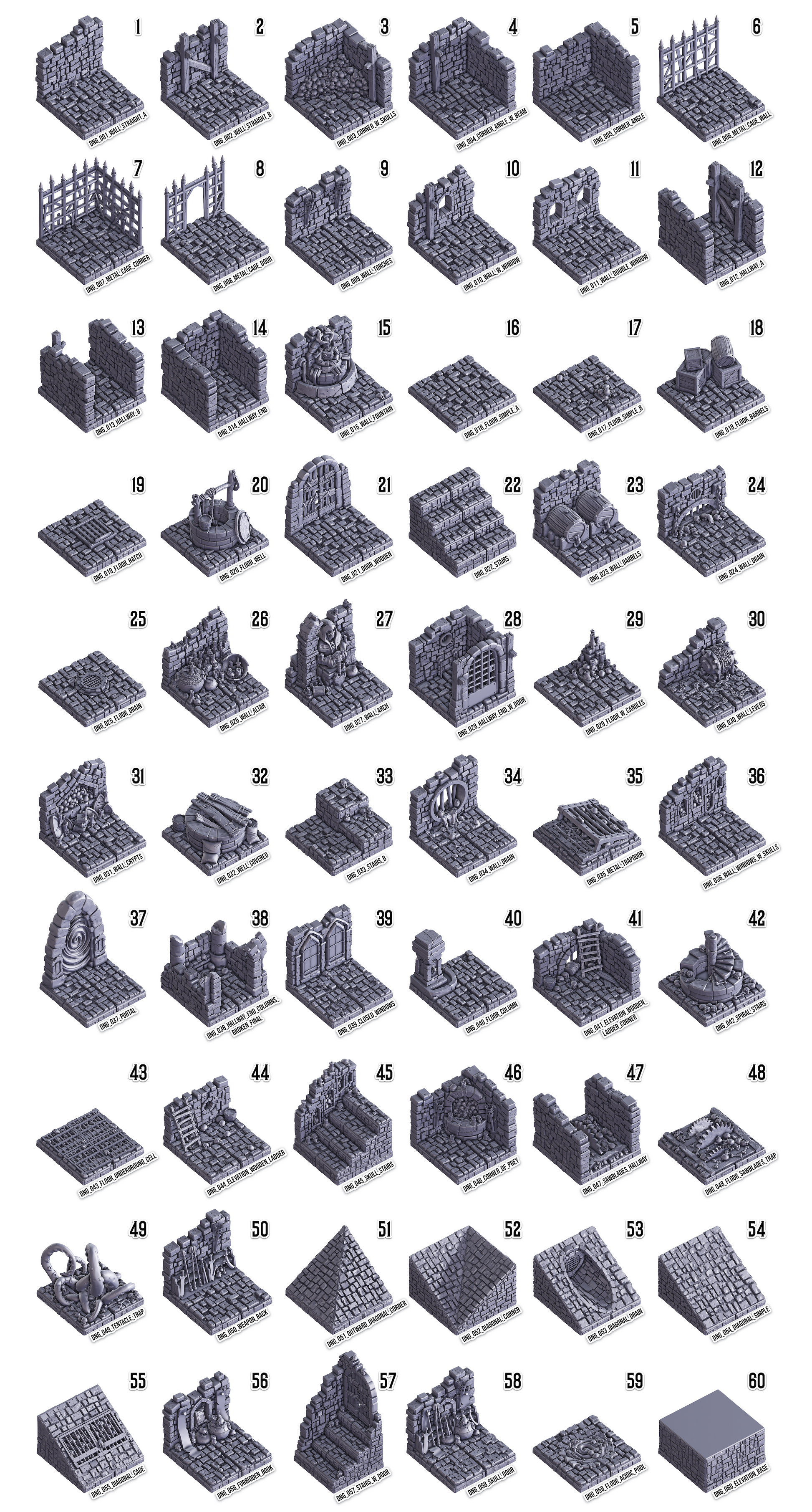 DxT Dungeon - All Tiles