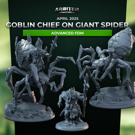 Goblin Chief on Giant Spider Models