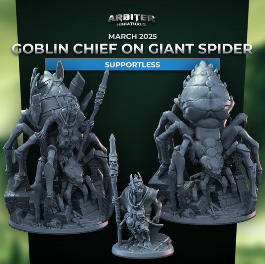 Goblin Chief on Giant Spider Models
