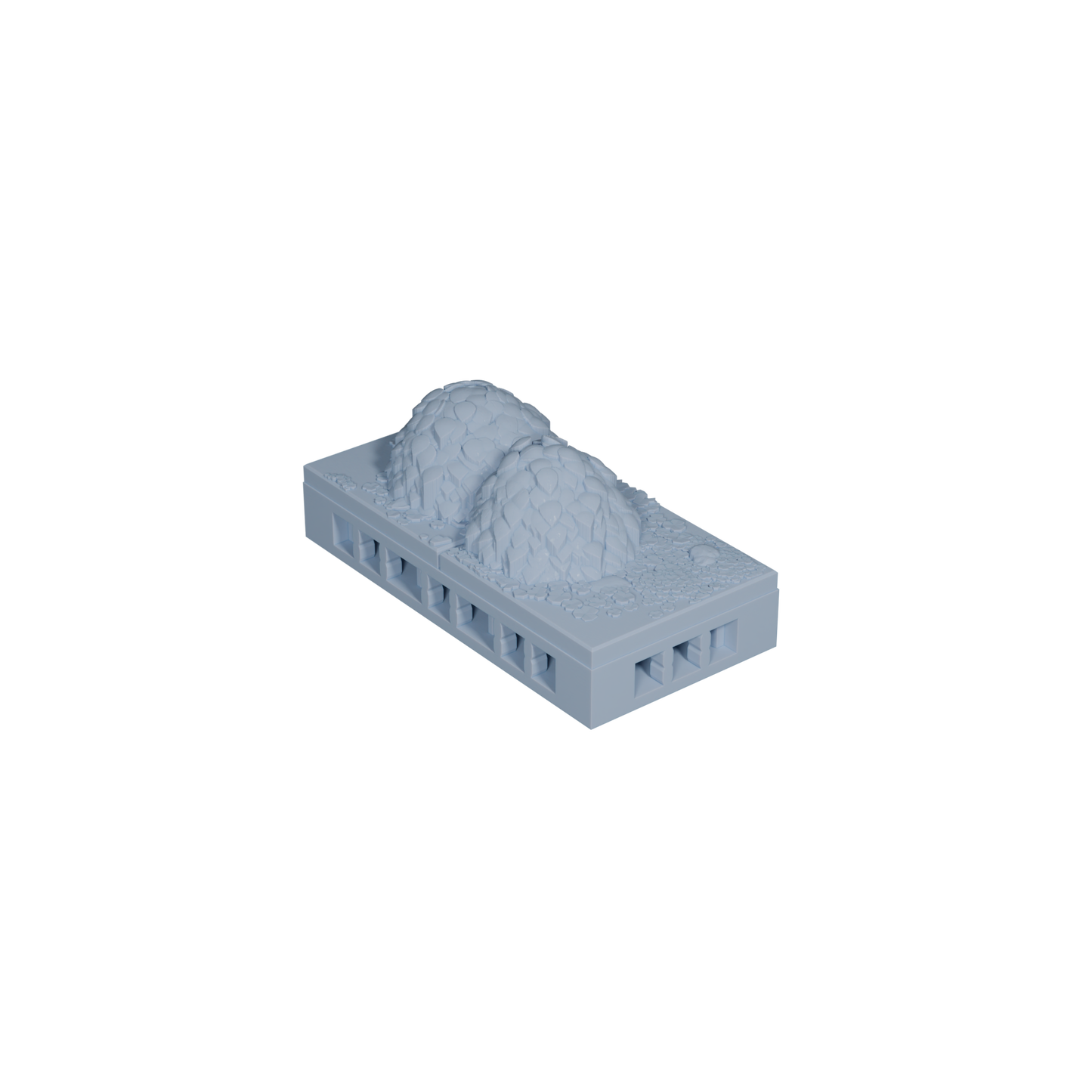 Forest Ground Tile with Bushes 1x2 (Variant 1)