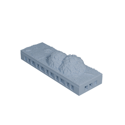 Forest Ground Tile with Bushes 1x3
