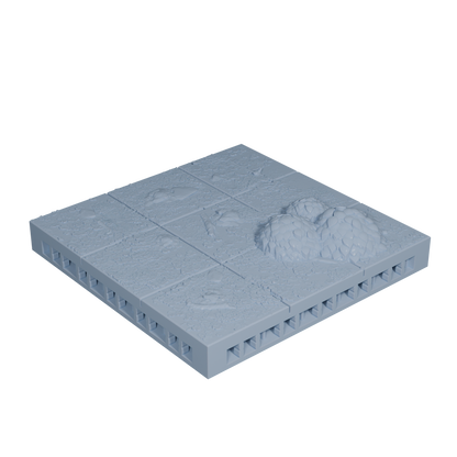 Forest Ground Tile with Bushes 3x3 (Variant 1)