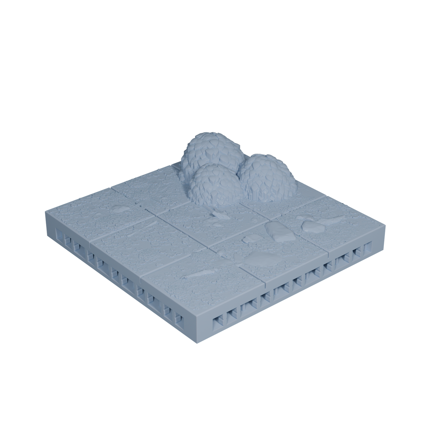 Forest Ground Tile with Bushes 3x3 (Variant 2)