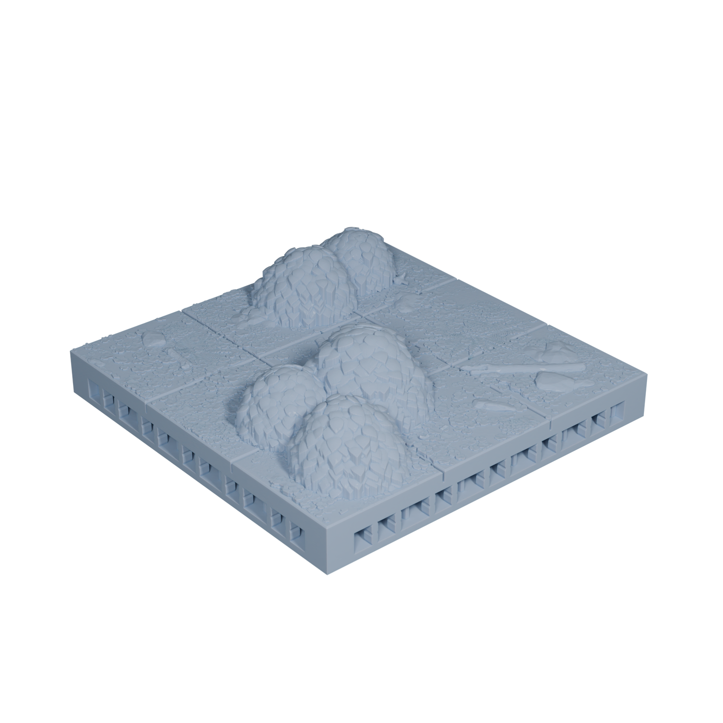 Forest Ground Tile with Bushes 3x3 (Variant 3)