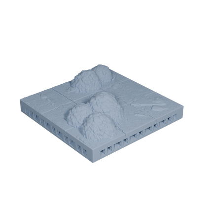 Forest Ground Tile with Bushes 3x3 (Variant 3)