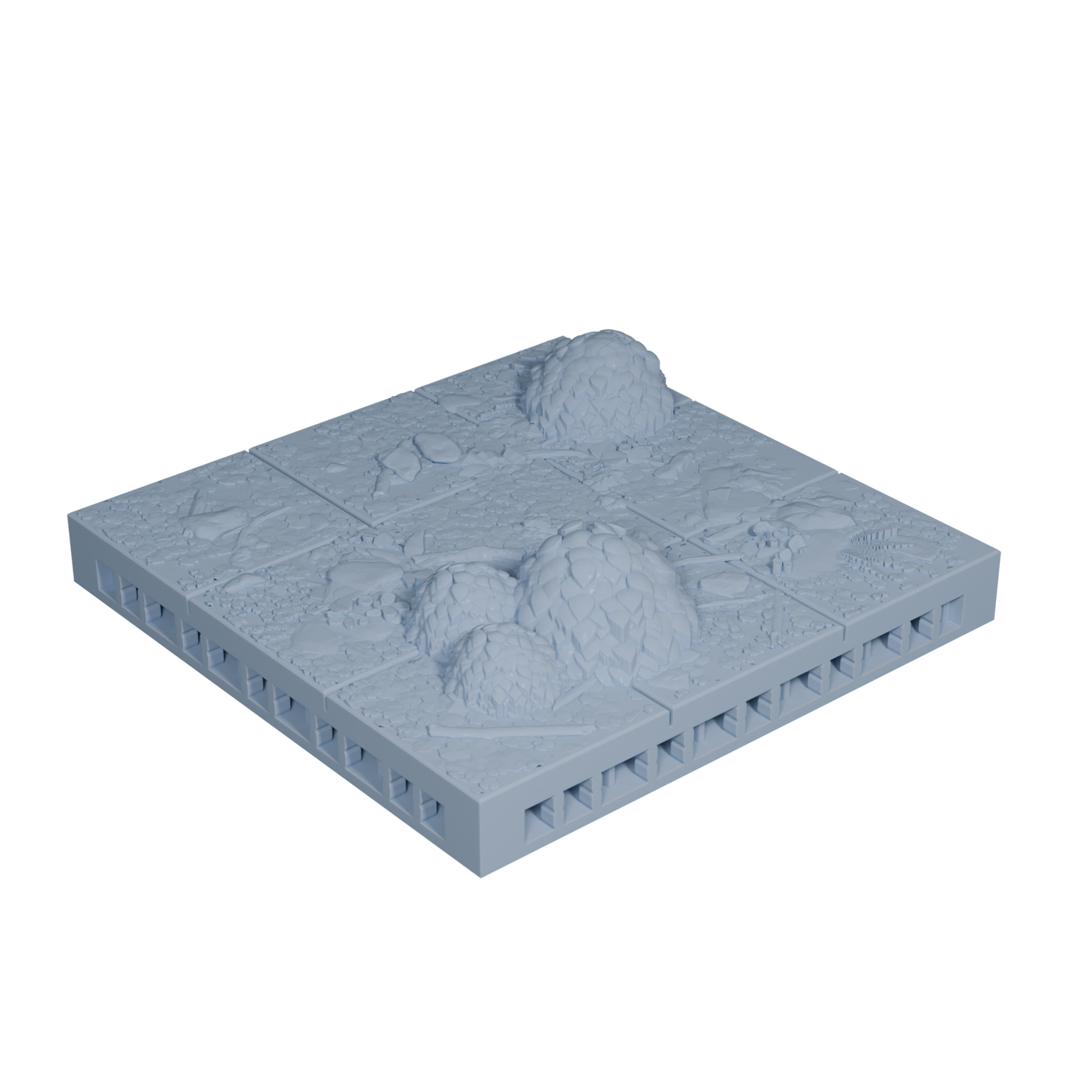 Forest Ground Tile with Bushes 3x3 (Variant 4)