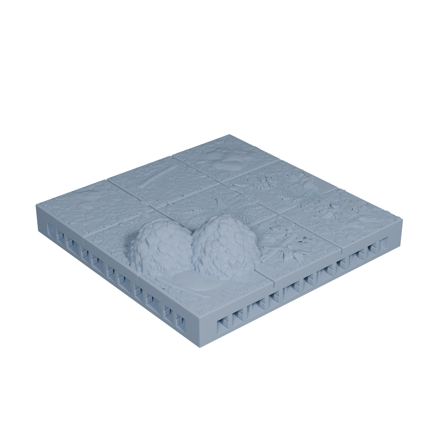 Forest Ground Tile with Bushes 3x3 (Variant 5)
