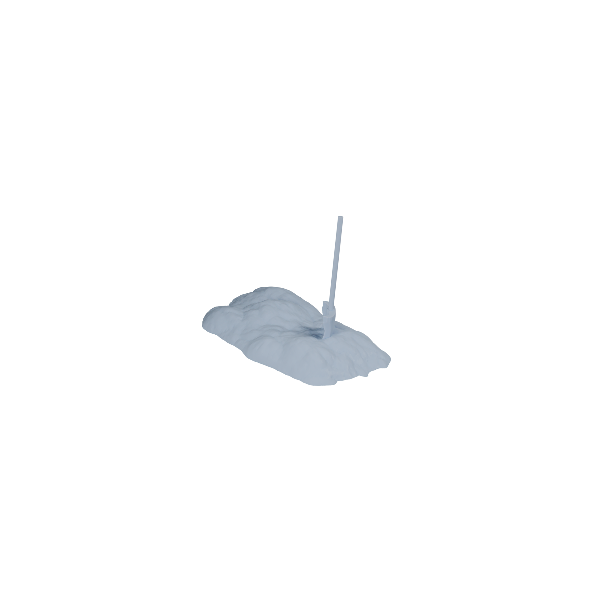 Fresh Dug Grave with Shovel