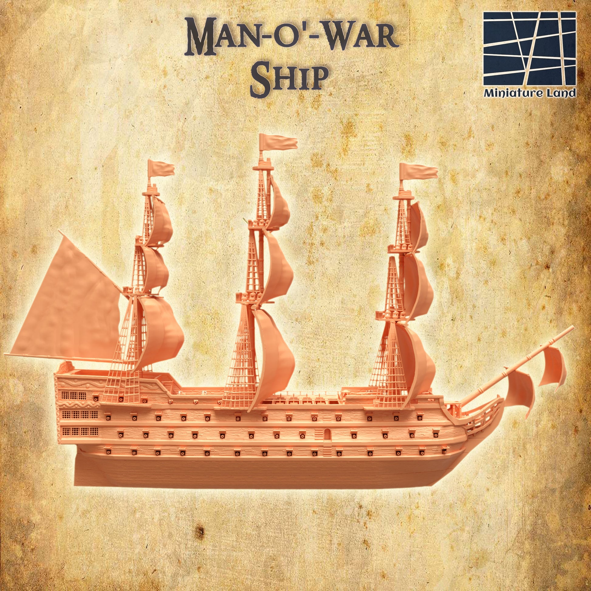 Man-o'-war Ship 3