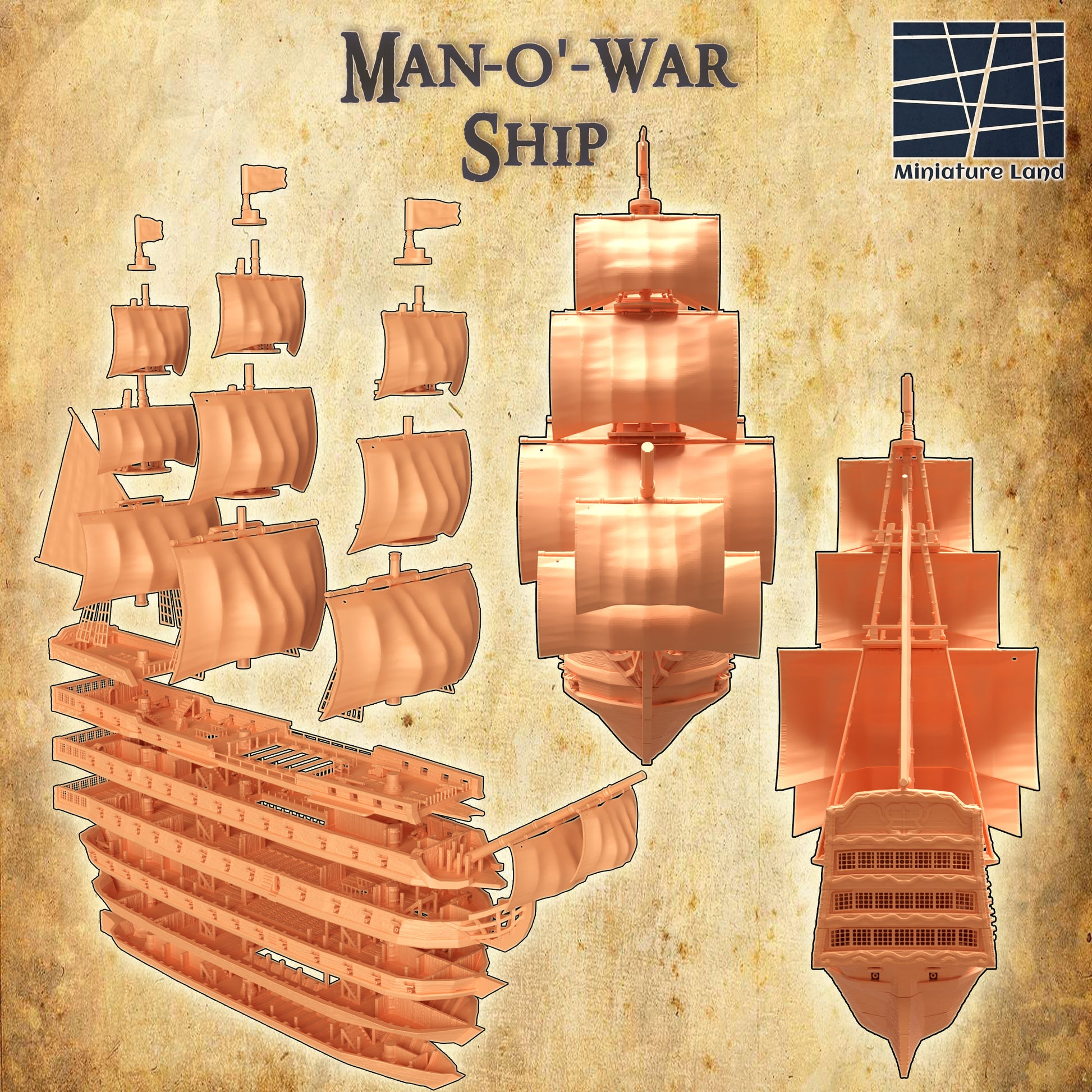 Man-o'-war Ship 6