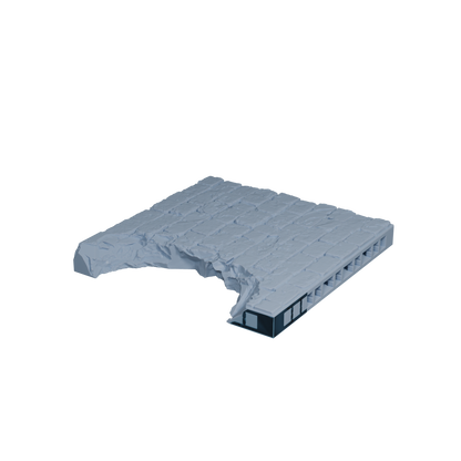 Modular Bridge Ground Damaged Tile 3x3