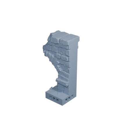 Modular Bridge Side Wall Damaged (Tall, Variant 1)