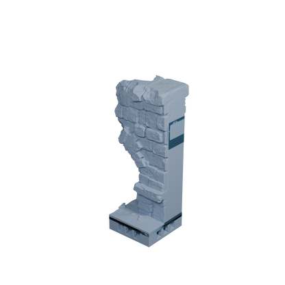 Modular Bridge Side Wall Damaged (Tall, Variant 2)