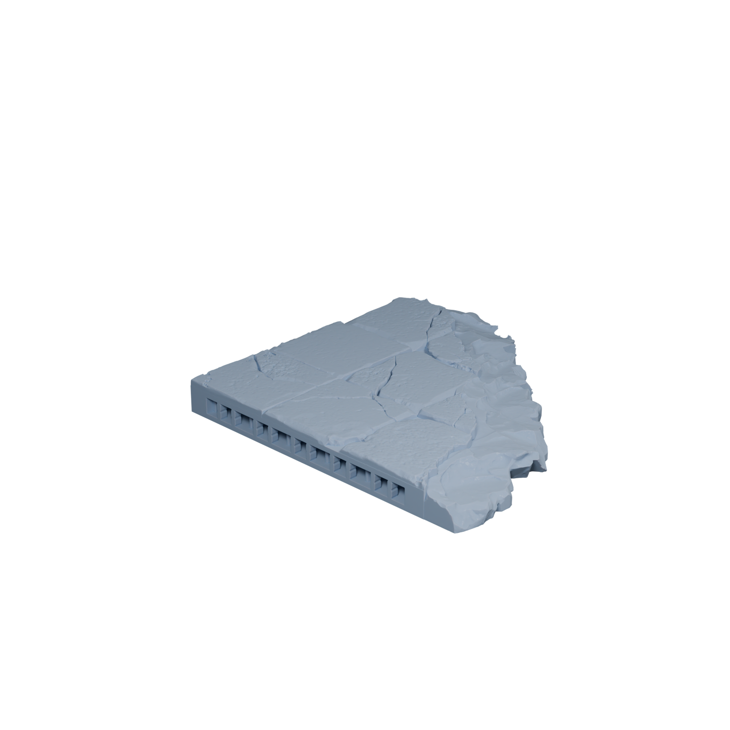 Stone Floor Damaged 2.0 Tile Outer Curve 3x3