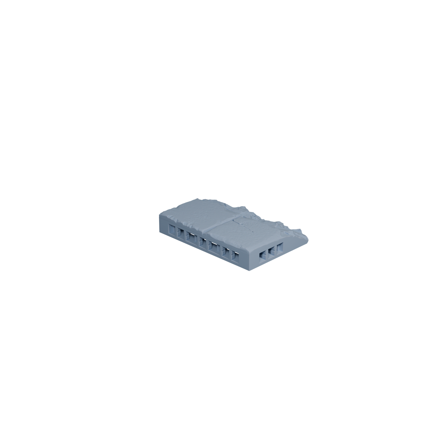 Stone Floor Damaged 2.0 Tile Straight 1x2