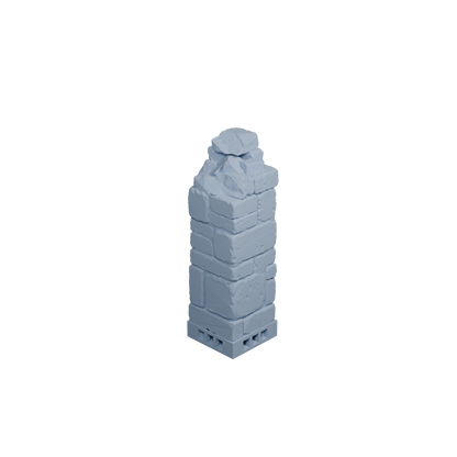 Stone Pillar Damaged (Variant 3)
