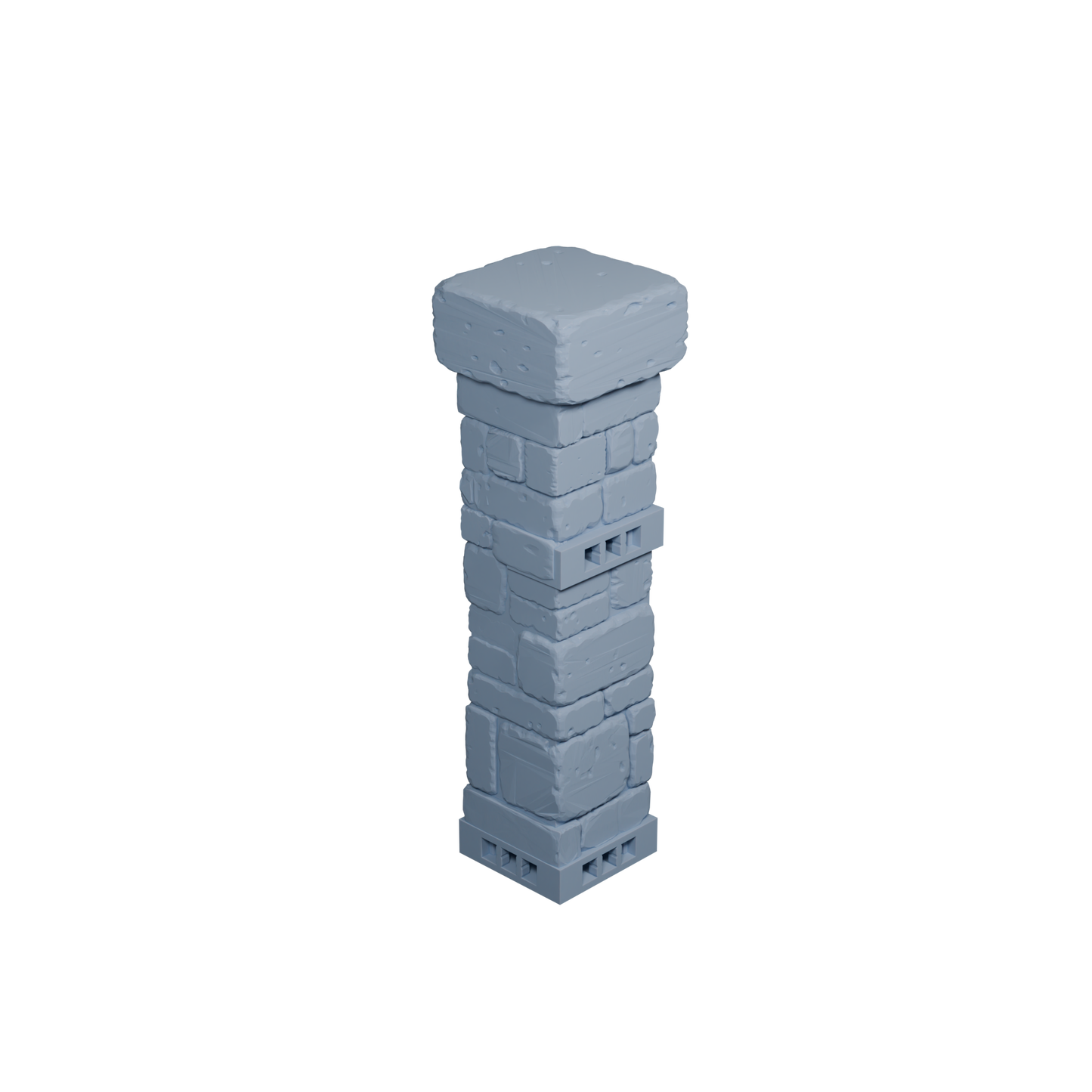 Stone Pillar with Clip Undamaged (Tallest with Cap)