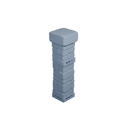 Stone Pillar with Clip Undamaged (Tallest with Cap)