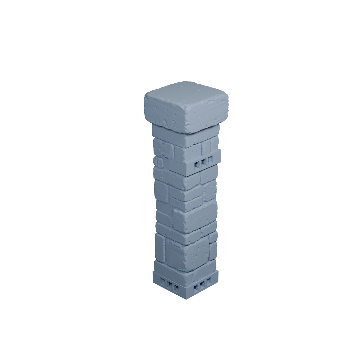 Stone Pillar with Higher Clip Undamaged (Tallest with Cap)