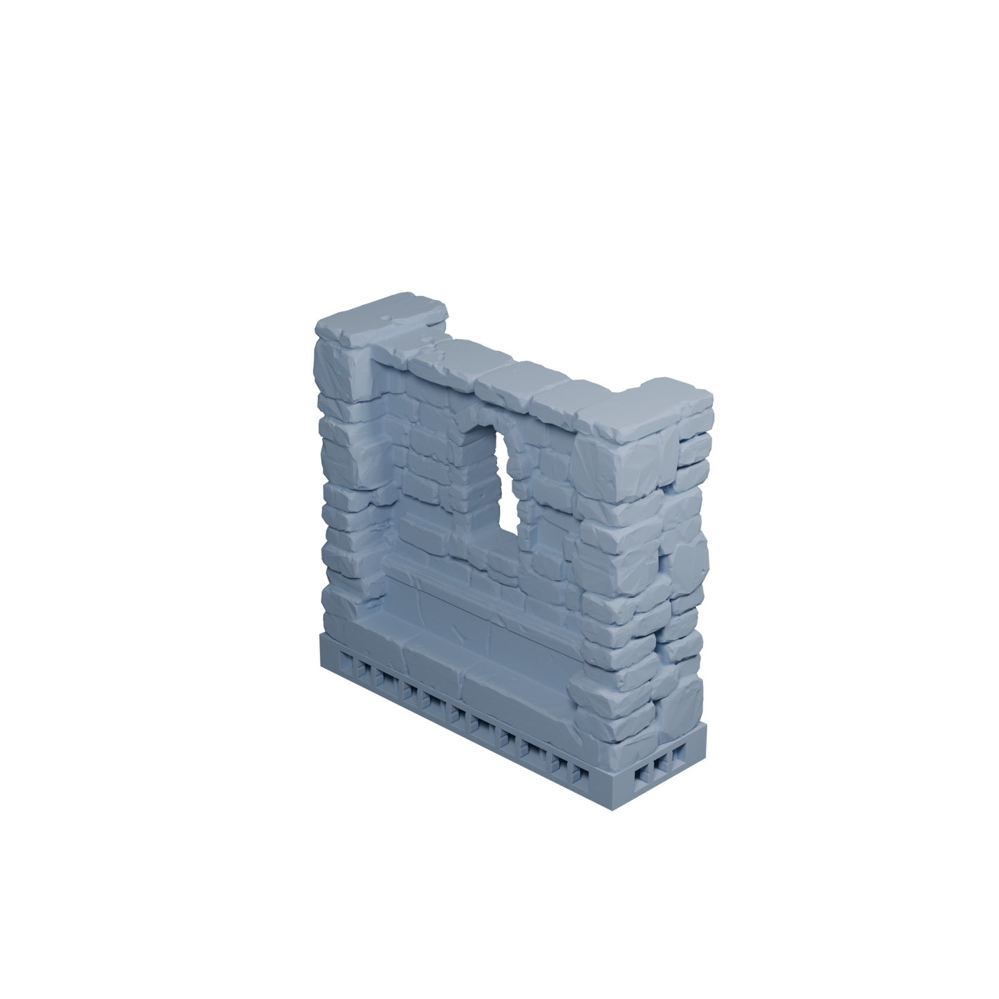Stone Wall with 1 Window (Undamaged)