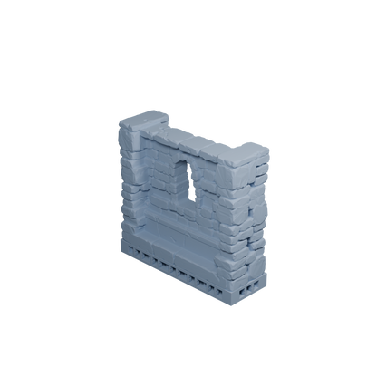 Stone Wall with 1 Window (Undamaged)