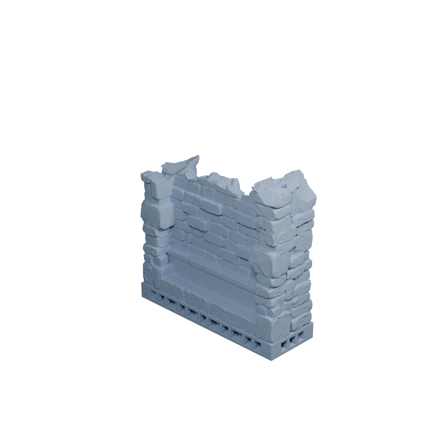 Stone Wall Damaged H-H