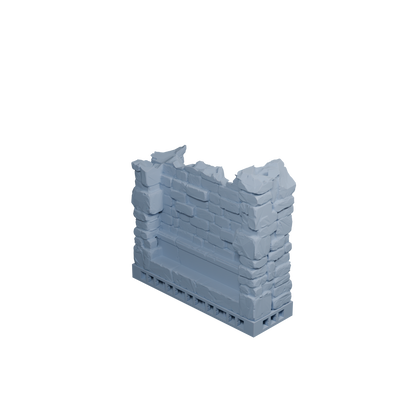 Stone Wall Damaged H-H