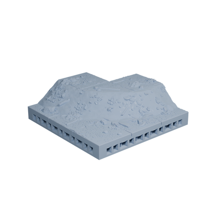 Transition Outer Curve 0.5 Inch 3x3