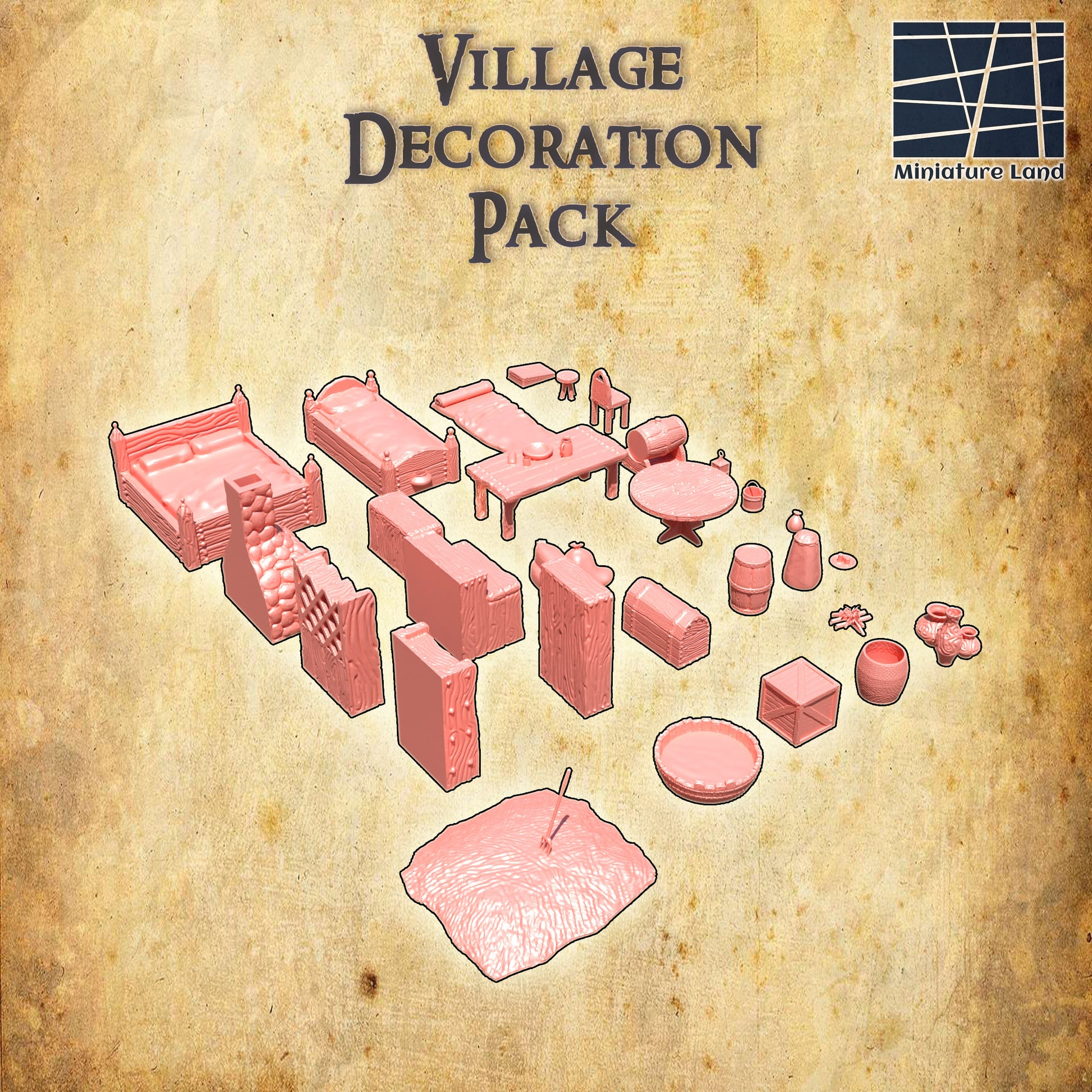 Village Decoration Pack 4