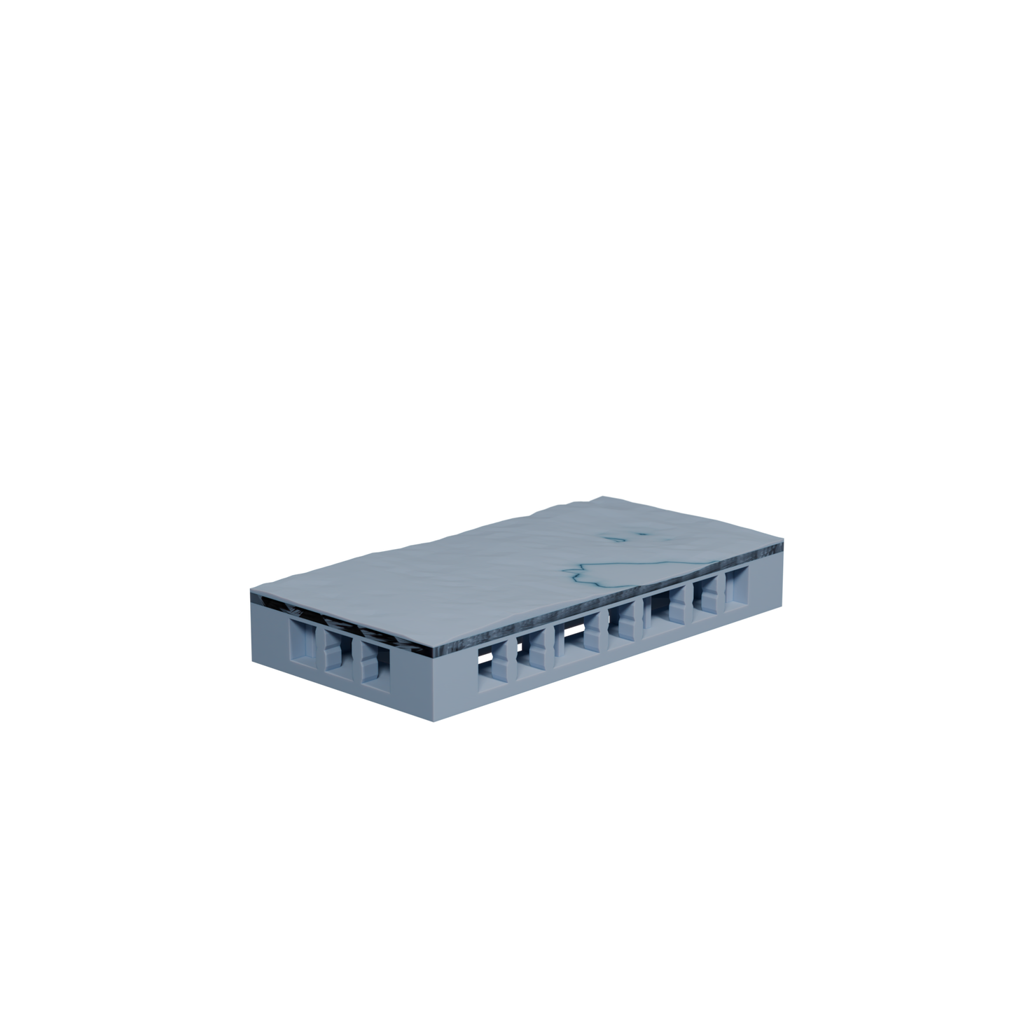 Water Dirt Tile 1x2 (Variant 1)