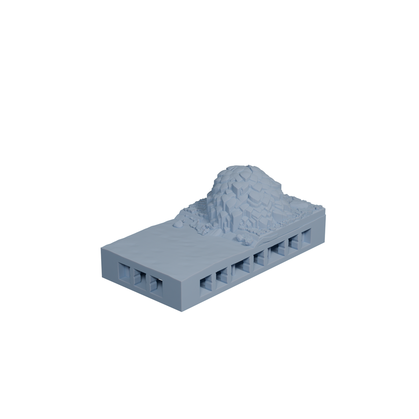 Water Dirt Tile with Bush 1x2