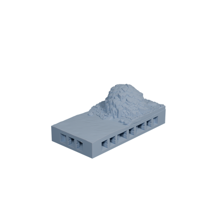 Water Dirt Tile with Bush 1x2