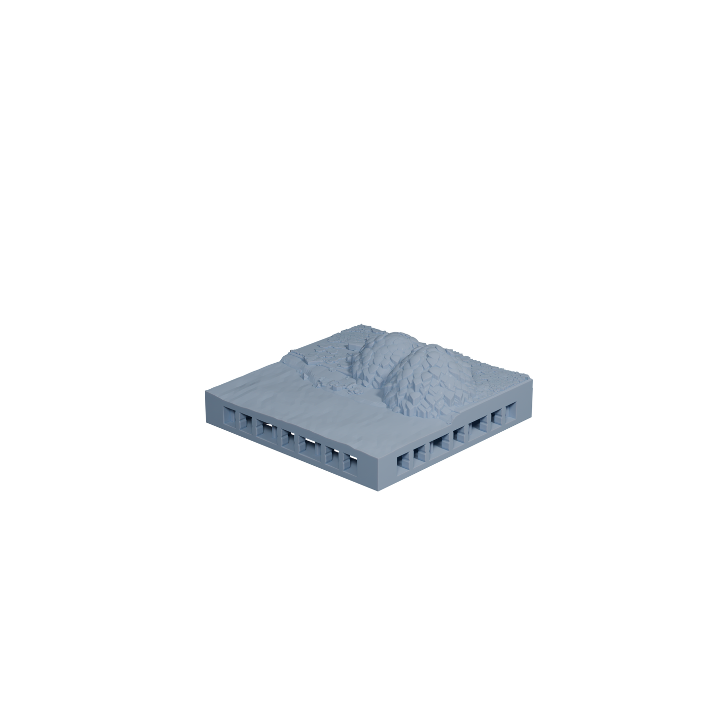 Water Dirt Tile with Bush 2x2