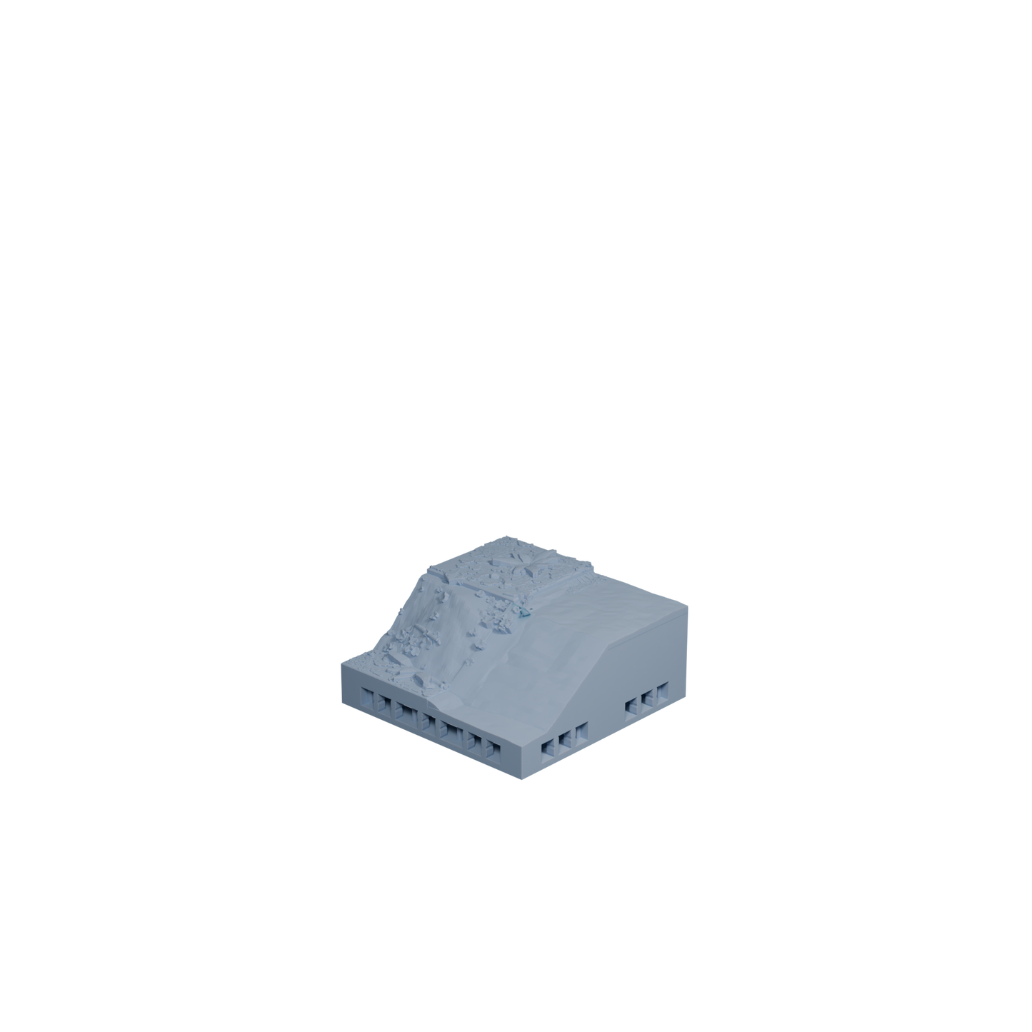 Water Dirt Transition Tile 0.5 Inch 1x2 (Variant 1)