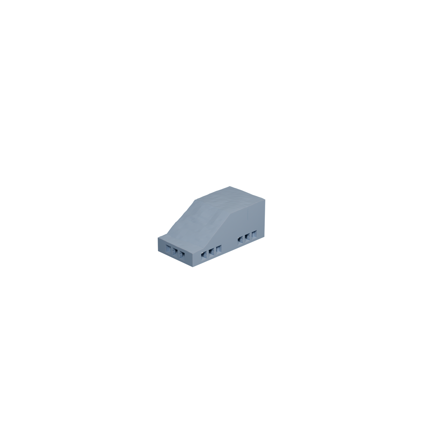 Water Dirt Transition Center Tile 0.5 Inch 1x2