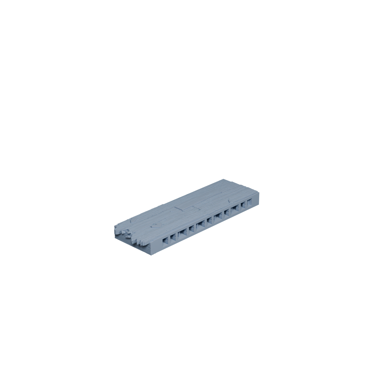Wooden Plank Damaged Ends Capped 1x3 (Variant 1)
