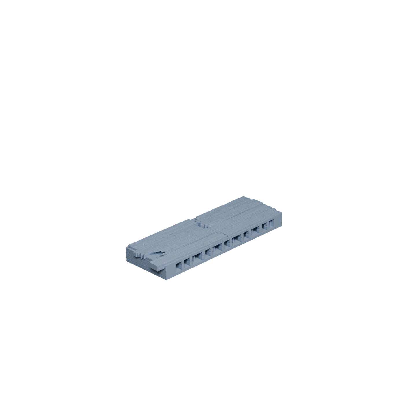 Wooden Plank Damaged Ends Capped 1x3 (Variant 2)